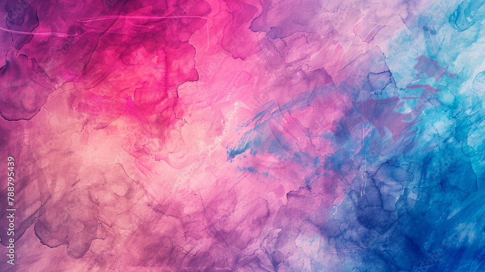 Fototapeta premium Abstract watercolor and acrylic art with smear brush strokes. Background via color texture.