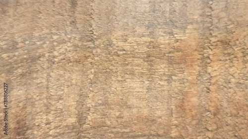 Wallpaper Mural Zoom-in footage of an old rough wooden surface with cracks. Wooden surface background Torontodigital.ca