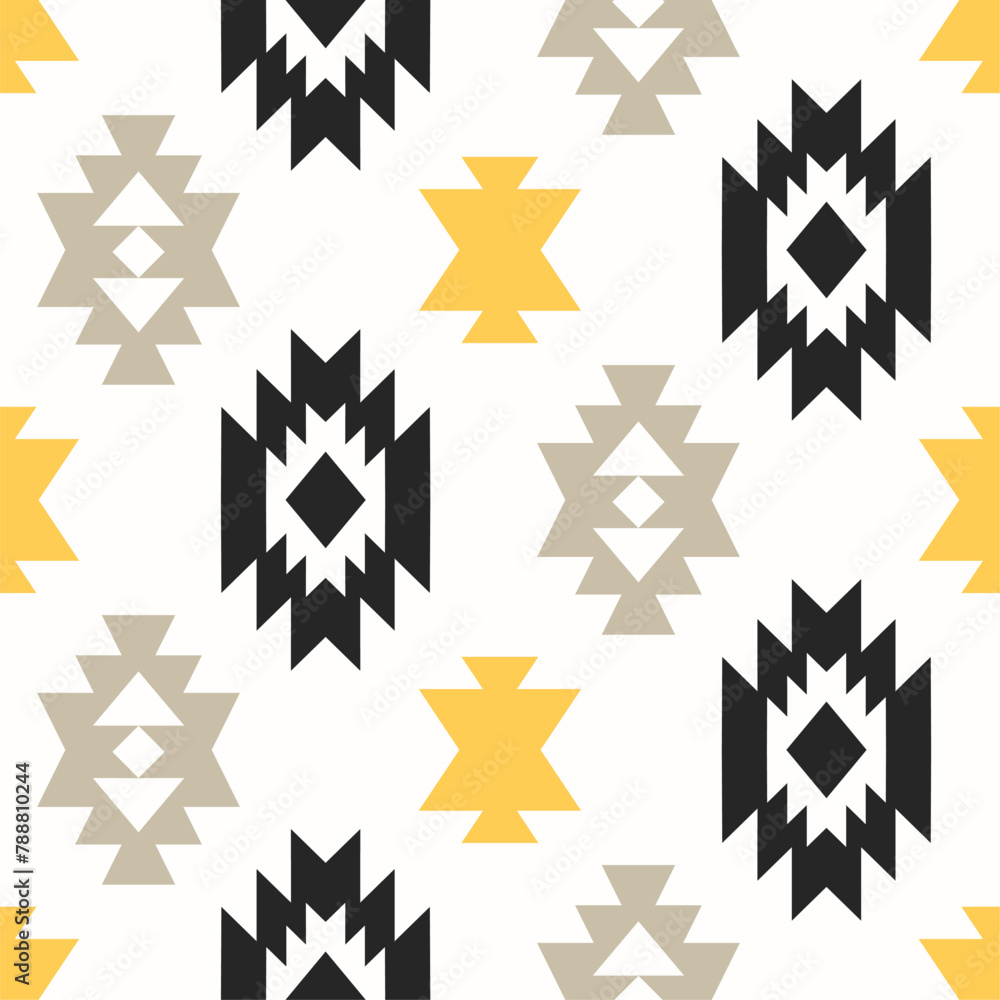 Southwest Aztec Patterns. Seamless Elegance for Interior Design Southwest Aztec Patterns. Seamless Elegance for Interior Design