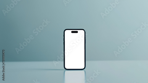 Standing smartphone with a minimalist approach with the transparent screen: easy modification