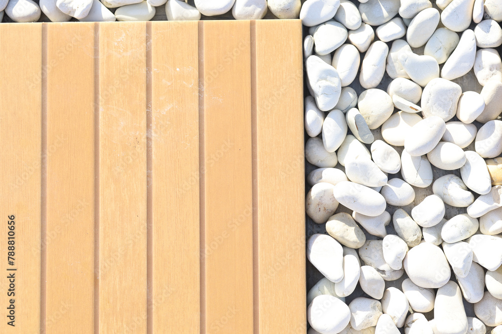 Texture of white pebbles on the ground. pebbles for garden decoration Texture of white pebbles on the ground. pebbles for garden decoration