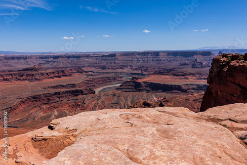 View of Shafer Canyon from Dead Horse Point State Park. photo