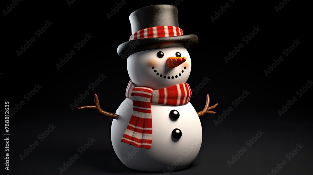 This is a 3D rendering of a snowman. This is a 3D rendering of a snowman.