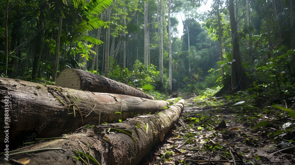 A sustainably managed forest certified by a recognized forestry stewardship council where selective logging practices are employed to maintain biodiversity protect endangered species A sustainably managed forest certified by a recognized forestry stewardship council where selective logging practices are employed to maintain biodiversity protect endangered species