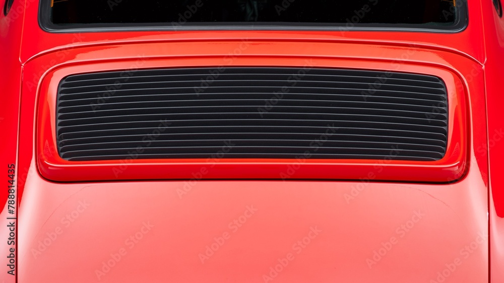 Engine cover on a car