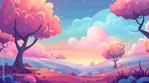 Cartoon Landscape Background