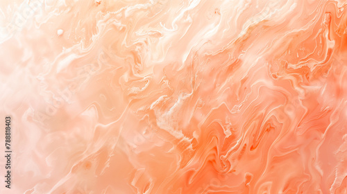 Abstract background of creamy peach-colored cosmetic foundation. Smooth texture with subtle variations in 13-1023 Peach Fuzz color. Perfect for beauty product promotions or design-oriented concepts.