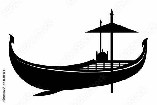 gondola silhouette vector illustration