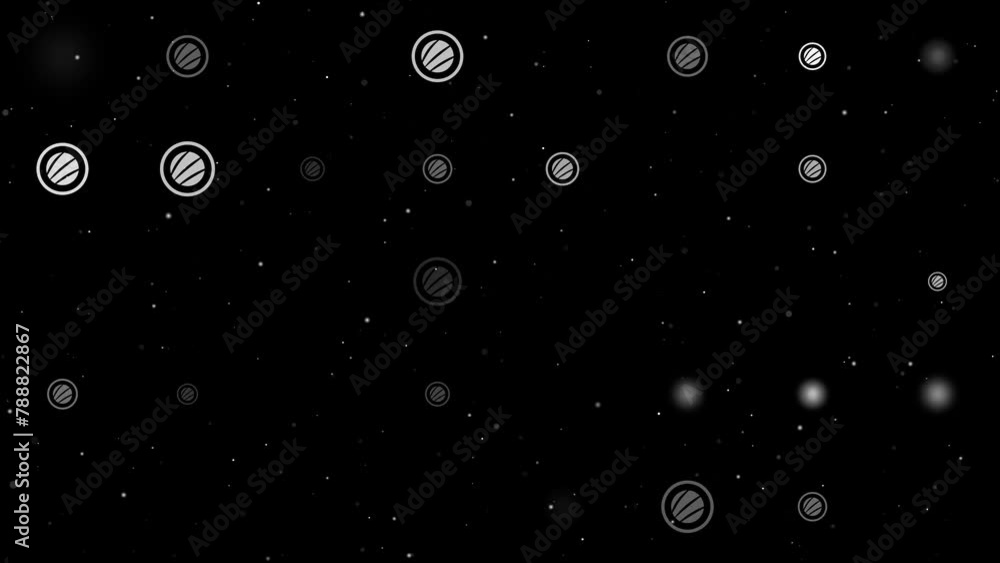 Transparency In Animation Template animation of evenly spaced sushi roll symbols of different ...