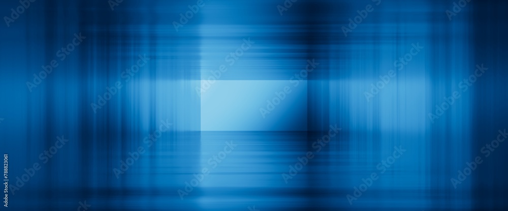 Obraz premium 3d render, abstract blue geometric background, empty stage