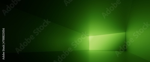 3d render, abstract green neon background, minimalist wallpaper (ID: 788823056)