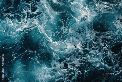 An abstract background of seawater flow under light exposure - generative ai