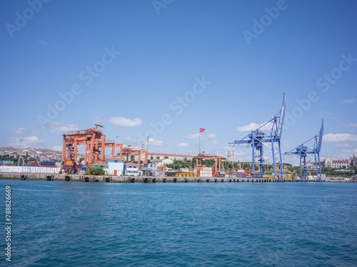 shipyard of Bosporus Strait in istanbul