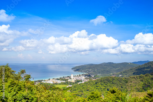 Beautiful landscape of the tropical coast of the Indian Ocean