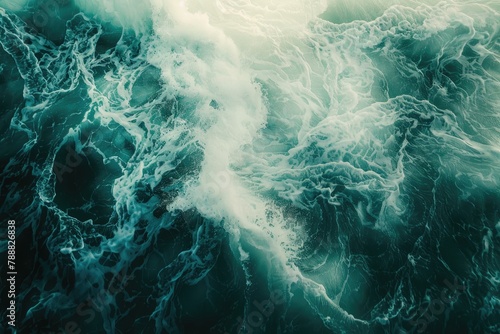 An abstract background of seawater flow under light exposure - generative ai © Nia™