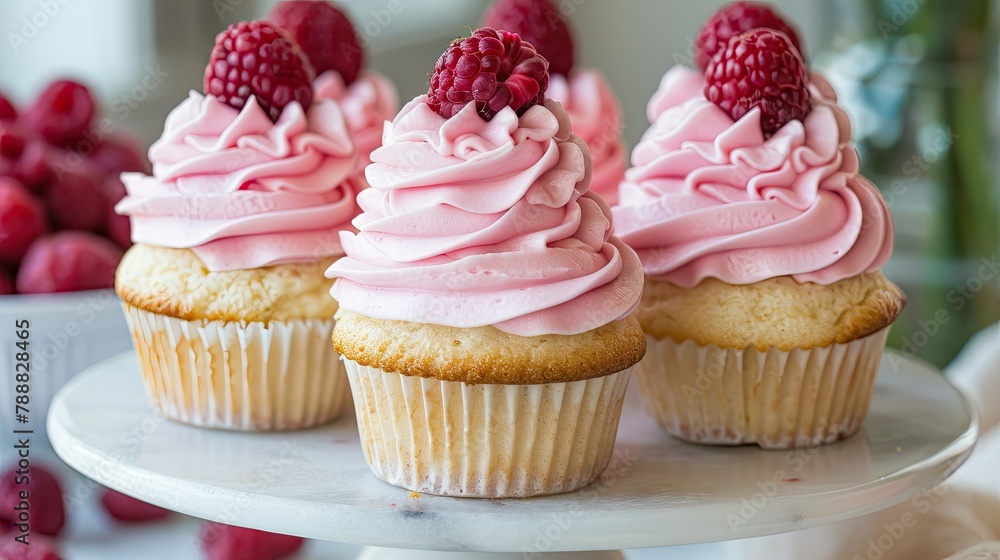 Celebrate Valentine s Day or a wedding with delightful vanilla cupcakes topped with a pretty pink raspberry frosting Celebrate Valentine s Day or a wedding with delightful vanilla cupcakes topped with a pretty pink raspberry frosting