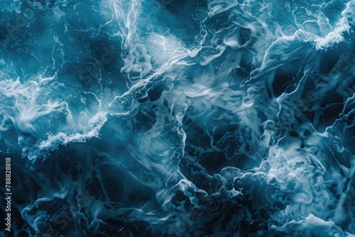 An abstract background of seawater flow under light exposure - generative ai photo