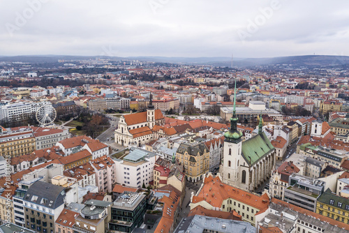 Cityscape of Brno in Czech Republic