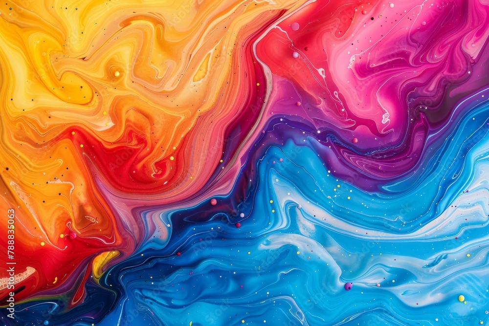 Psychedelic patterns. Abstract waves of vibrant hues Psychedelic patterns. Abstract waves of vibrant hues