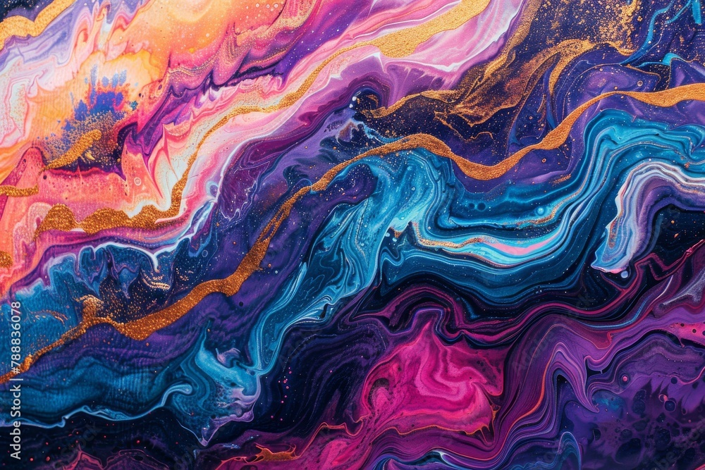 Multicolored musings. Abstract waves of creativity Multicolored musings. Abstract waves of creativity