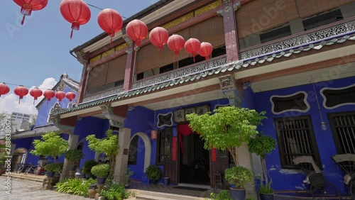 The Cheong Fatt Tze Mansion or Blue Mansion built in 1904 in historic George Town, Penang, Malaysia photo