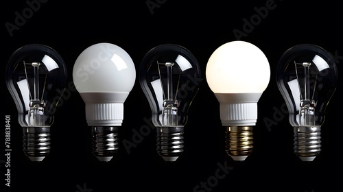 A range of energy efficient LED light bulbs designed to replace traditional incandescent and CFL bulbs offering long lasting illumination reduced energy consumption and lower electricity