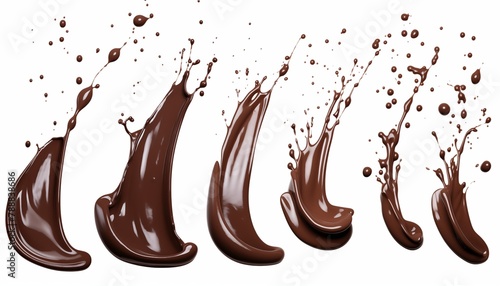 chocolate dripping splash