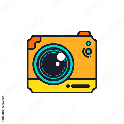 Camera Icon Symbol Clipart Illustration