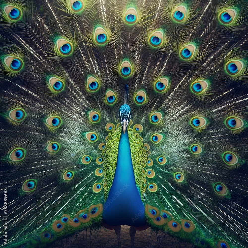 Obraz premium peacock with feathers