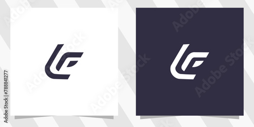 letter lf fl logo design