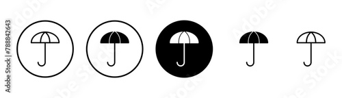 umbrella icon vector isolated on white background. Umbrella vector icon