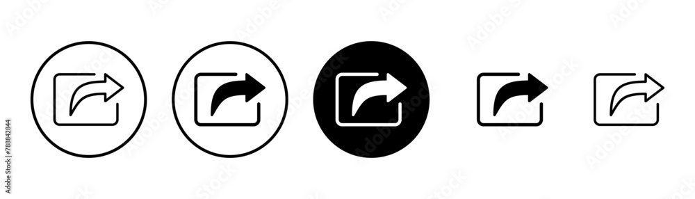 Share icon vector isolated on white background. Share vector icon Share icon vector isolated on white background. Share vector icon