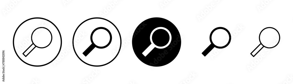 Search icon vector isolated on white background. Glass vector icon. search magnifying glass icon. Find Search icon vector isolated on white background. Glass vector icon. search magnifying glass icon. Find