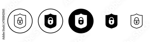 Security icon vector isolated on white background. protection icon. privacy. vpn