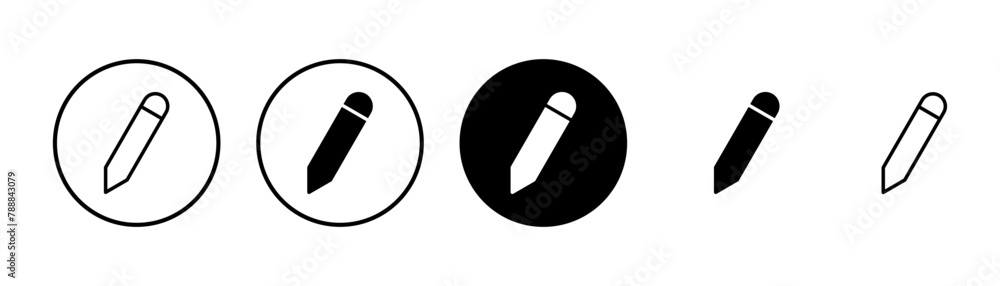 Pencil icon vector isolated on white background. Pencil vector icon Pencil icon vector isolated on white background. Pencil vector icon