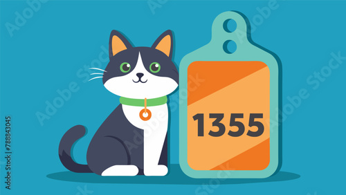 A free pet identification tag provided by a Pet Lost and Found Network found on a wandering cat who is safely returned to its grateful owner.