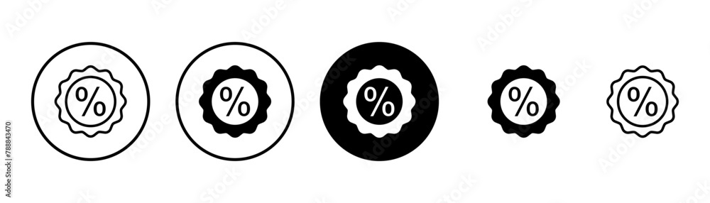 Discount icon vector isolated on white background. Discount tag icon. Discount icon vector isolated on white background. Discount tag icon.