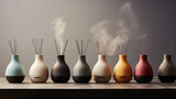 Modern Aromatic Reed Diffusers in Soft Hues