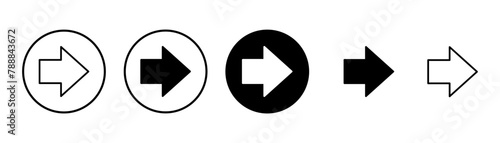 Arrow icon vector isolated on white background. Arrow symbol. Arrow vector icon