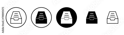 Archive folders icon vector isolated on white background. binders vector icon. Archive storage icon.