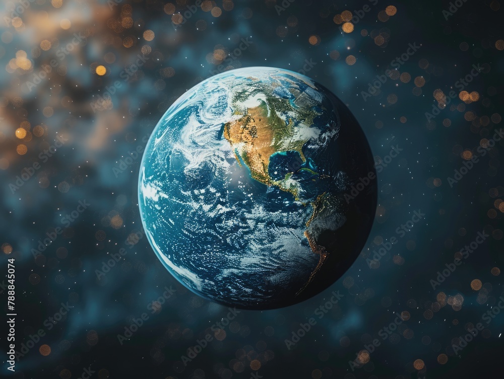 Obraz premium Earth in Space, Earth Day
