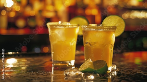 Indulge in the refreshing zing of a Mexican chelada a tantalizing mix of light beer and zesty lime juice