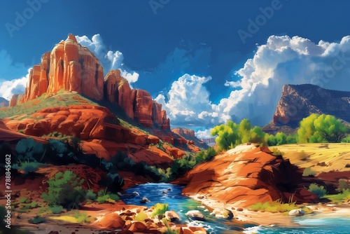 river running canyon mountain background western vistas see horse valley pro