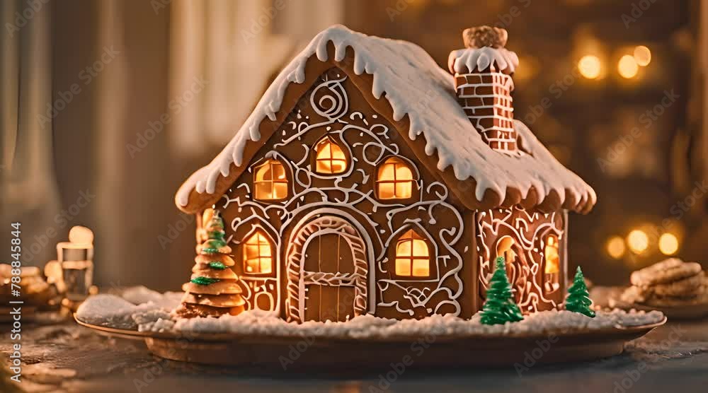 gingerbread house for new year holiday celebration gingerbread house for new year holiday celebration