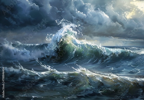 large wave ocean sky background tears rain time die deep boats element vague