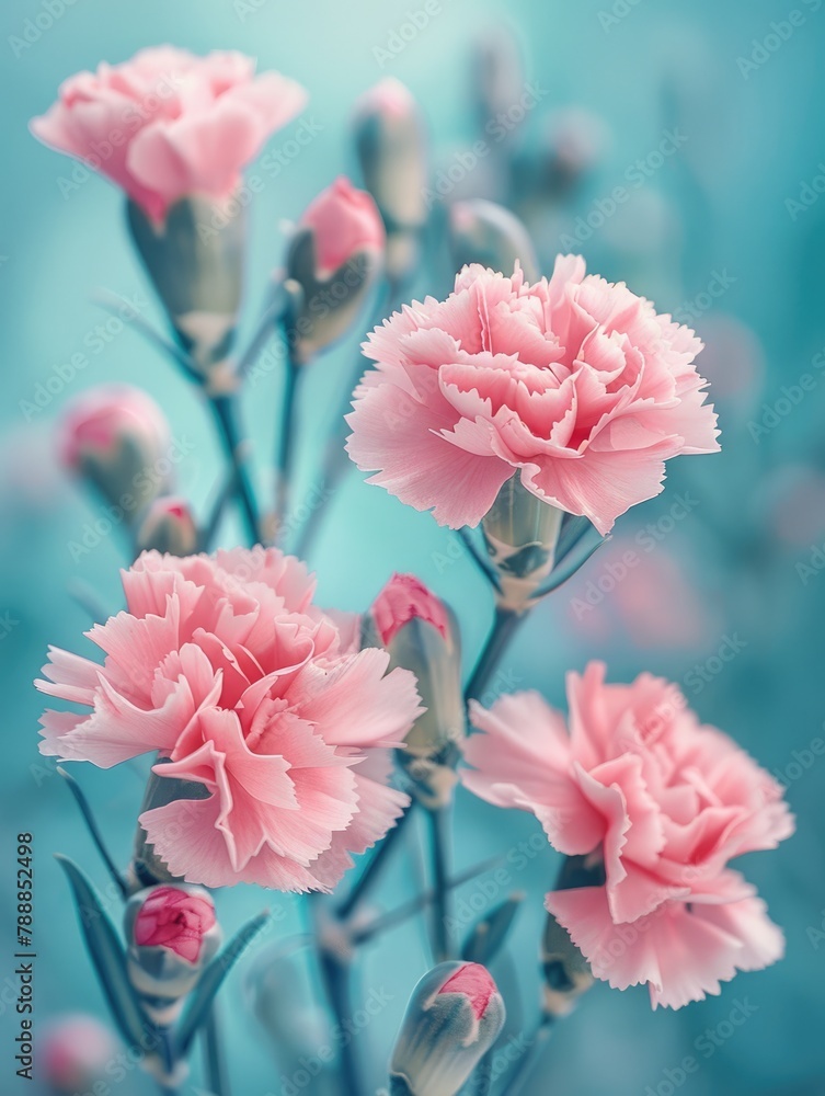 Pink flowers, sky Pink flowers, sky