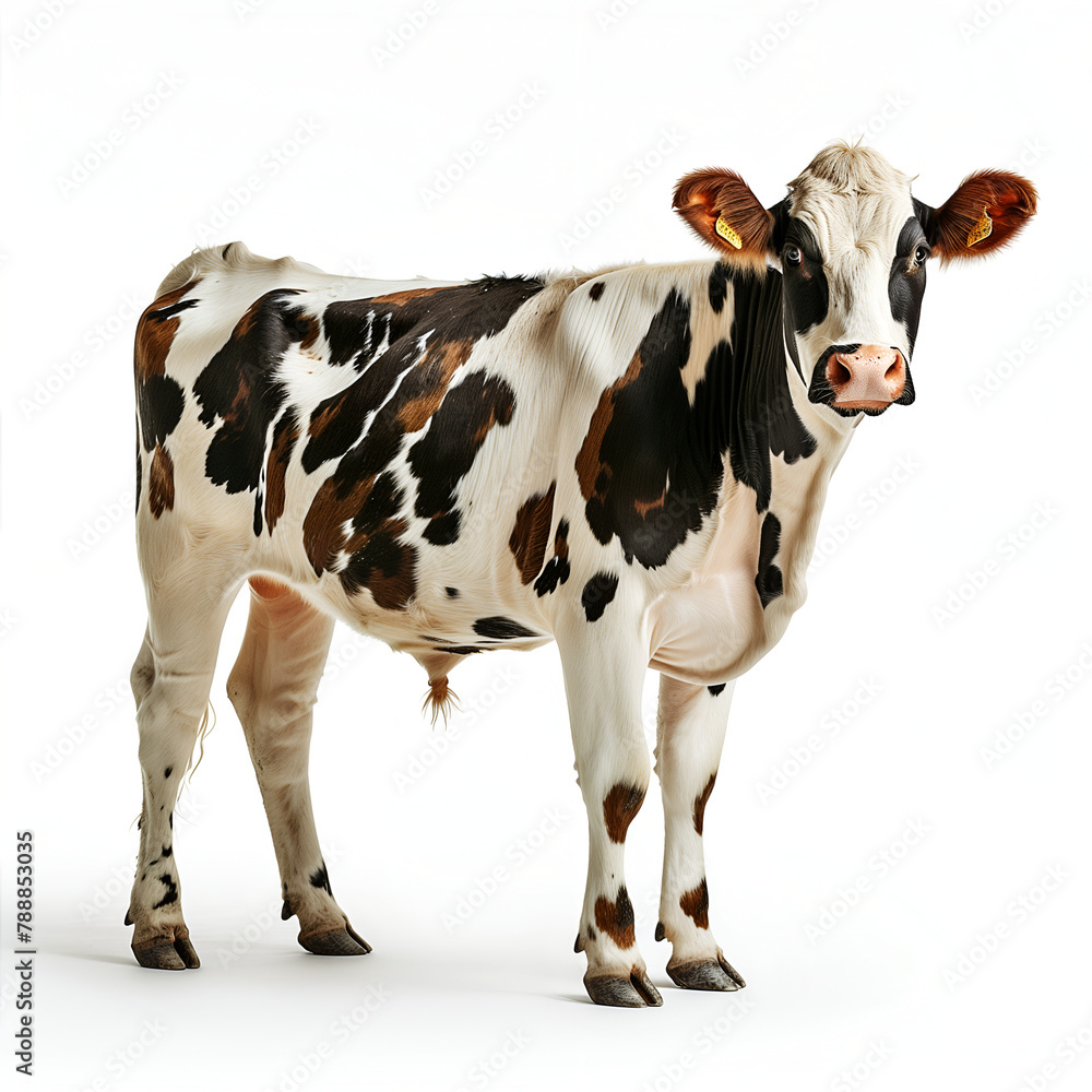 cow isolated on white