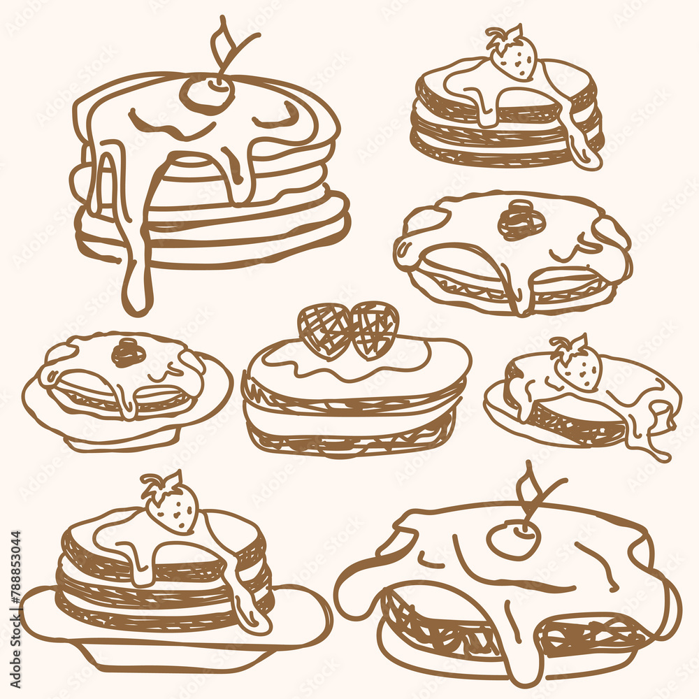 Set of Pancake Outline Collection.eps Set of Pancake Outline Collection.eps