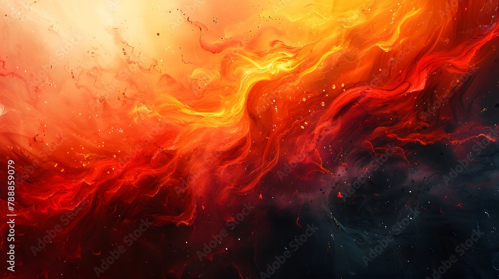 Fototapeta premium Colorful abstract oil painting wallpaper.