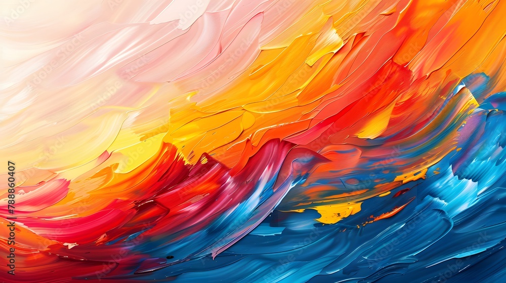 Colorful abstract oil painting wallpaper. Colorful abstract oil painting wallpaper.